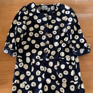 ASOS Spotted Boxy Romper, Cotton/Linen, Size 6